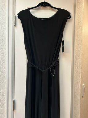 Lauren Ralph Lauren Black Cropped Jumpsuit with stretch